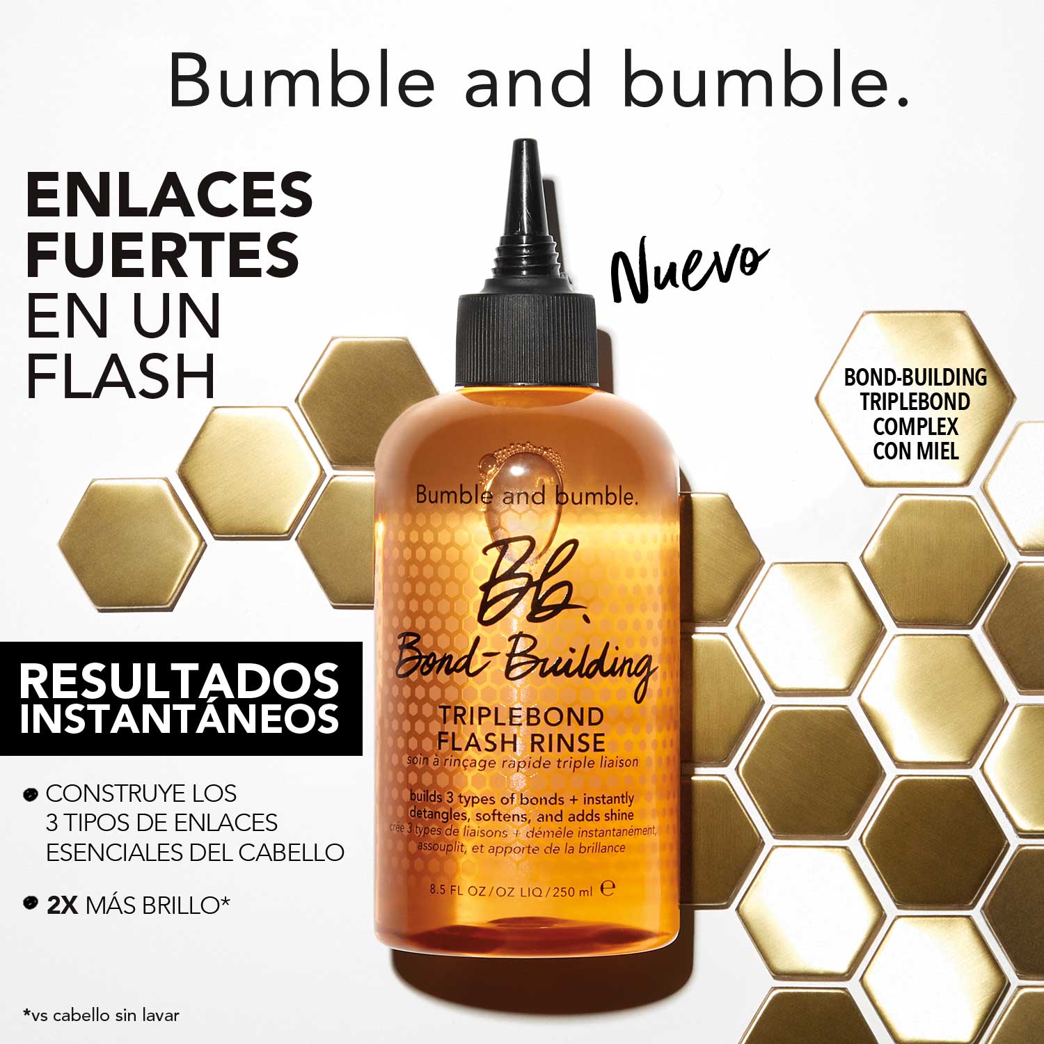 ACEITE TRIPLEBOND FLASH BOND BUILDING (TRATAMIENTO INSTANTÁNEO PARA CUIDADO DEL CABELLO)